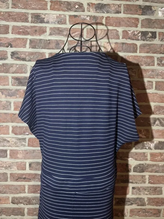 Robe longue Esprit bleu et blanche lignée Taille F : L - photo numéro 13