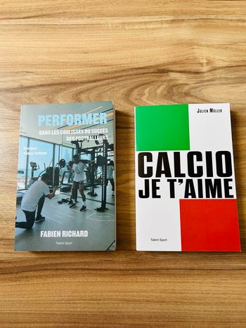 Lot de 2 livres de Foot Édition Talent Sport