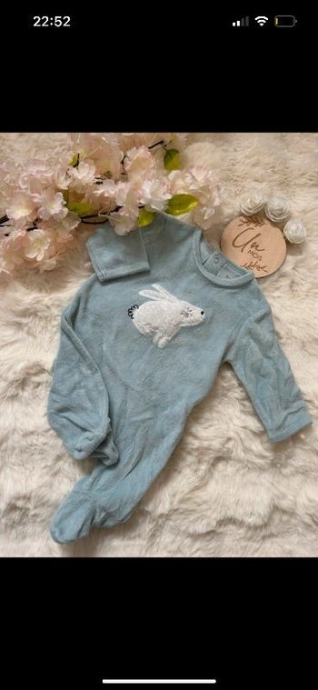 Pyjama velours bleu