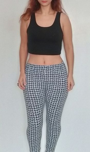 Leggings motif pieds de poule taille 42/44