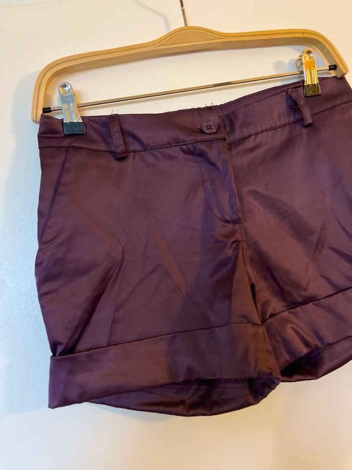 ✨ Short violet élégant – Made in Italy – Taille 36 (S) - photo numéro 5