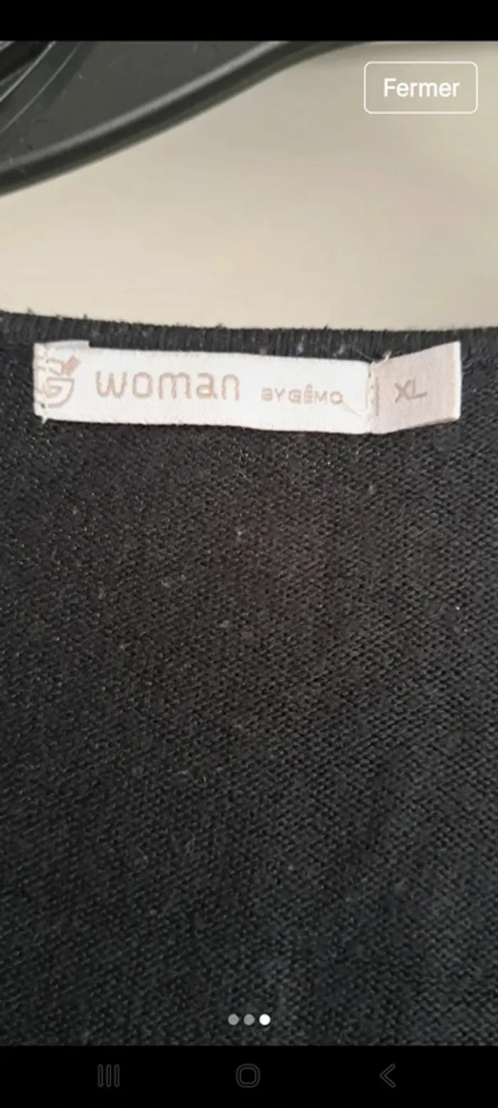 Pull col V Gémo XL - photo numéro 3