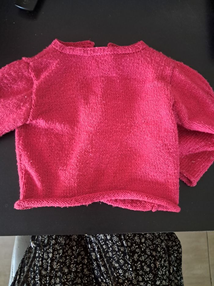 Veste laine ml fushia - photo numéro 2
