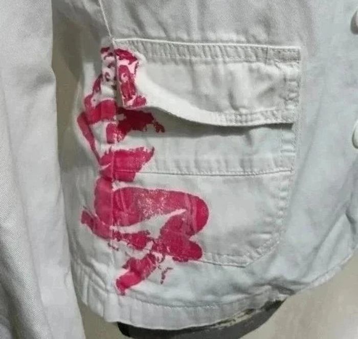 Veste blanche cintrée taille S - photo numéro 3