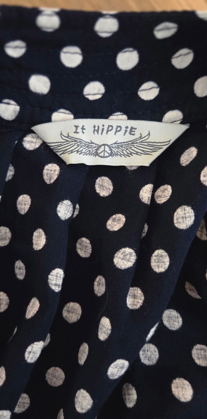 Robe / Tunique It Hippie à pois 🖤 fluide et légère – style rétro chic – excellent état - photo numéro 7