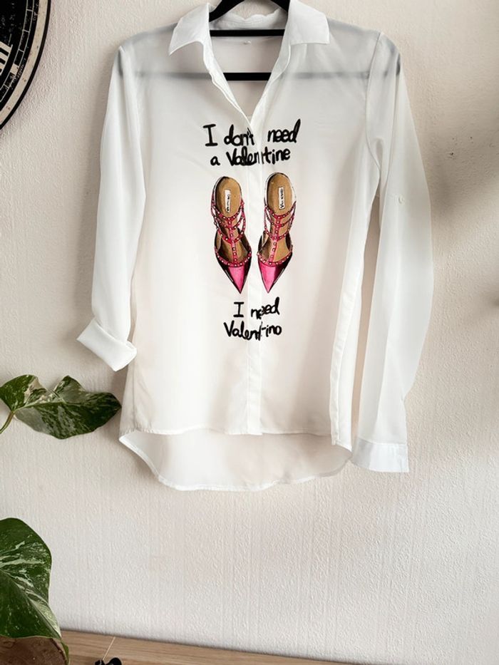 Chemise blanche chaussures Valentine S - photo numéro 2
