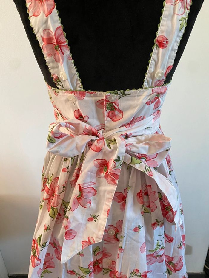 Robe d’été blanche avec fleurs rose et vertes taille 34 - photo numéro 11