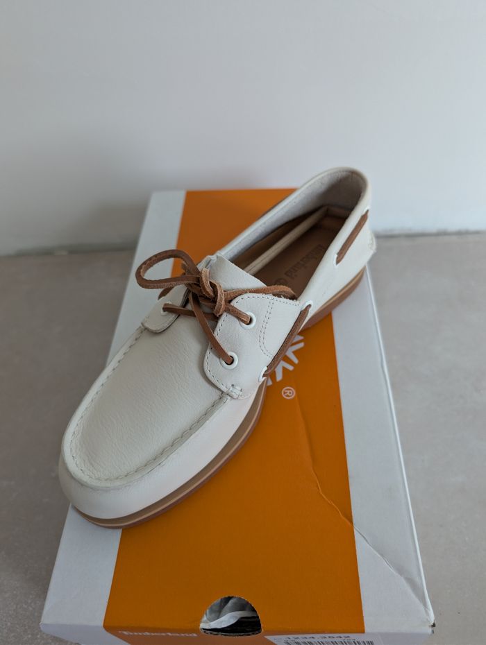Timberland Classic Boat Shoe / Mocassins - Natural Full Grain - Taille 41 - photo numéro 2