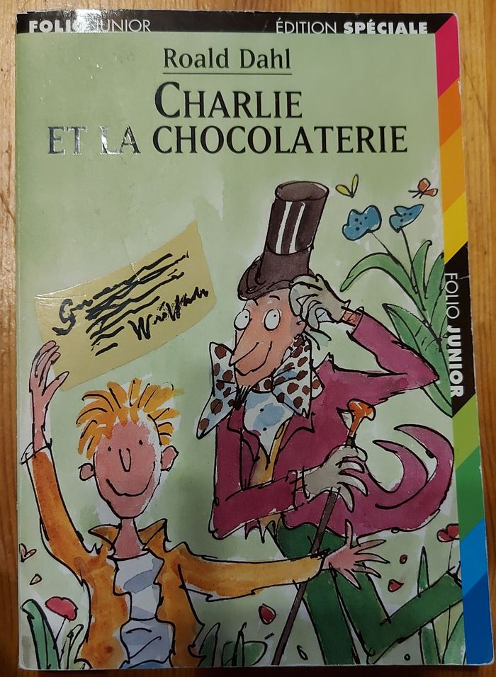 Livre charlie et la chocolaterie