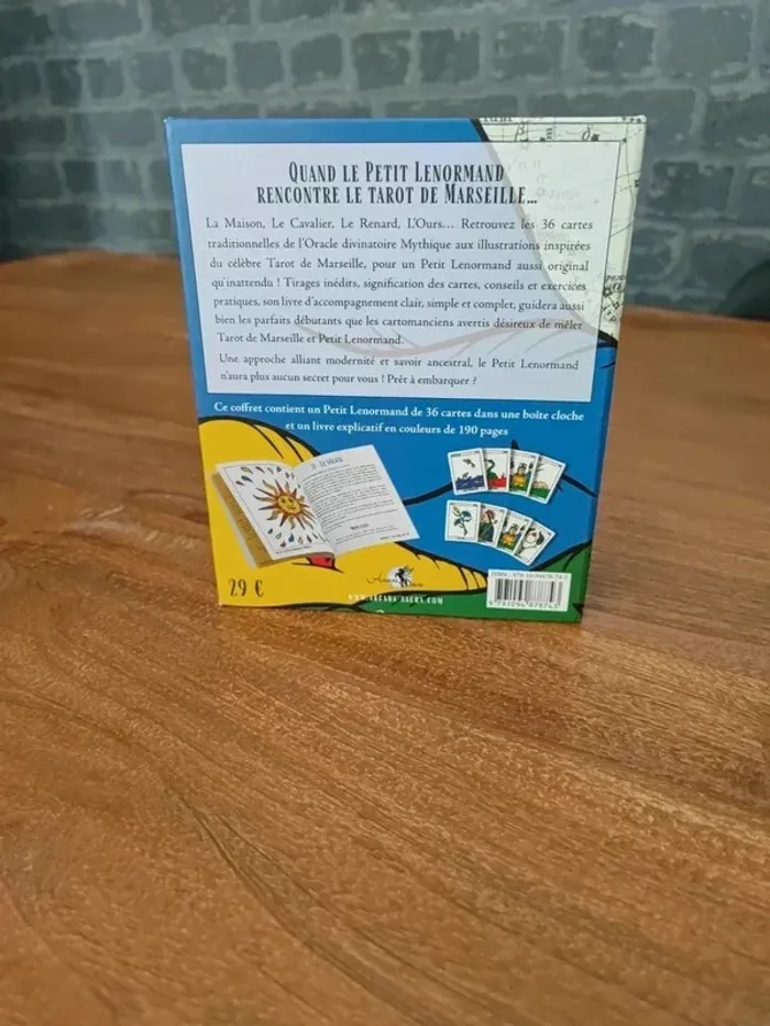 Coffret Le Petit Lenormand de Marseille Gabriel Dabadie Édition Arcana Sacra - photo numéro 3