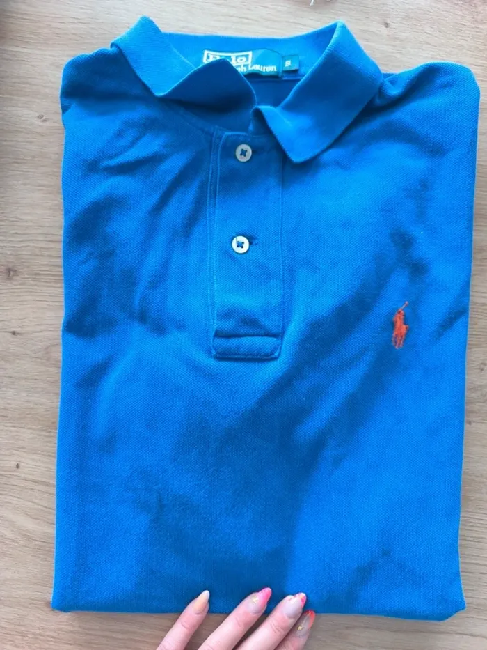 Polo Ralph Lauren homme , bleu , taille S , excellent état