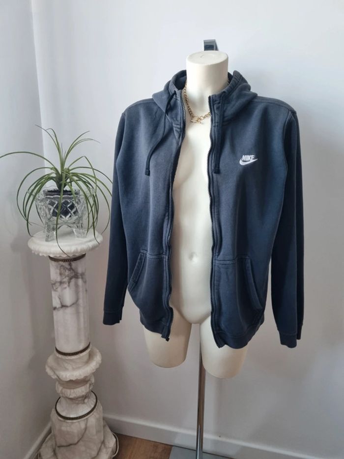 Sweat zippé Nike noir et blanc - photo numéro 9