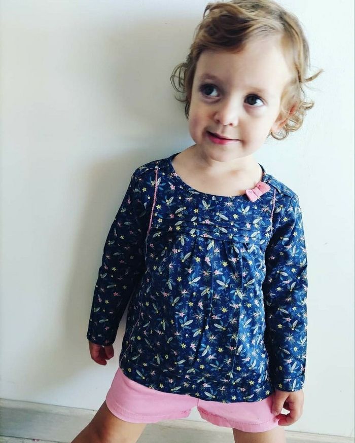 23 24 mois 2 ans bébé fille ensemble ou Sergent major et short text