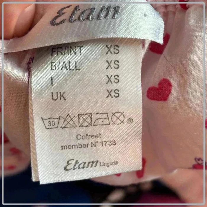 Pantalon de pyjama taille 34 marque etam - photo numéro 3