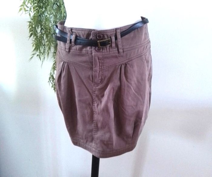 jupe taille 36 cache-cache avec ceinture neuve - photo numéro 1