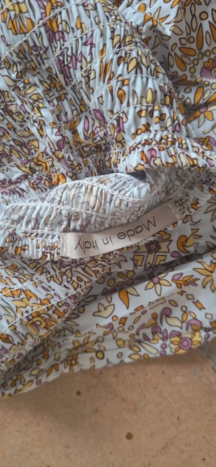 🌿 Jupe bohème ethnic motifs rose/jaune fluide – Taille unique - Neuve 🌸 - photo numéro 6