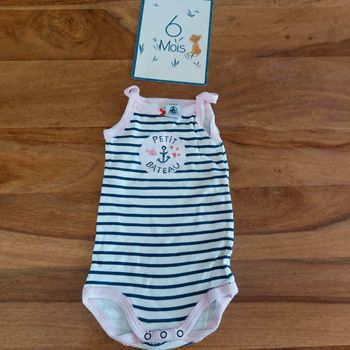 Body à bretelles Petit Bateau 6 mois