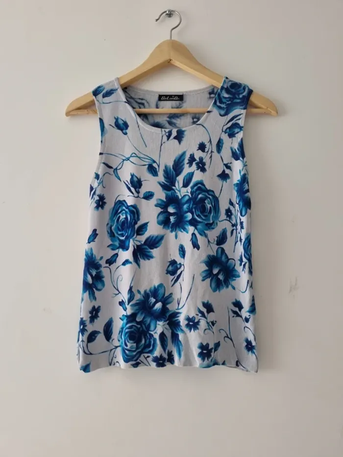 Débardeur maille vintage