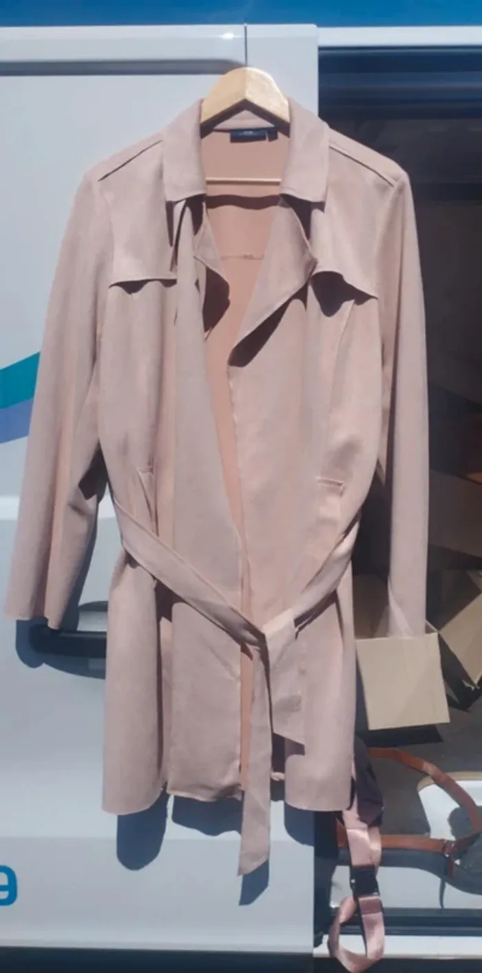 Manteau suedé