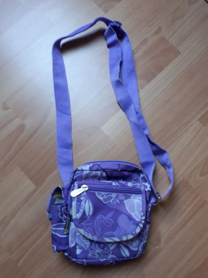 Sac pochette bandoulière violet