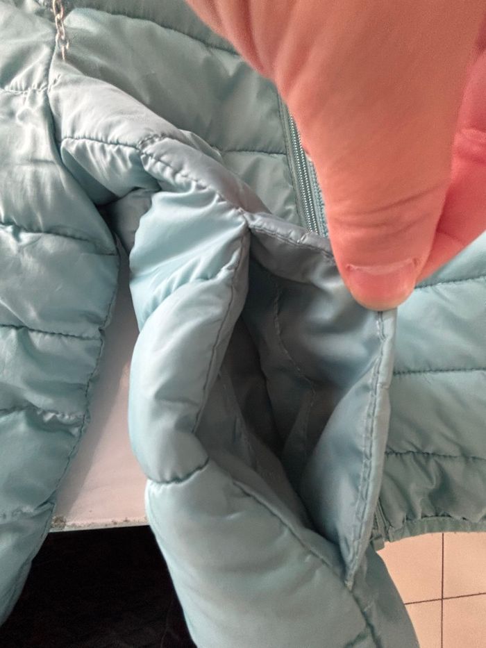 Doudoune fine bleu clair - photo numéro 10