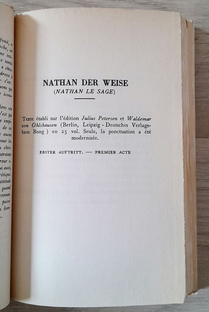 Lessing Nathan le sage ( nathan der weise) collection bilingue - photo numéro 7