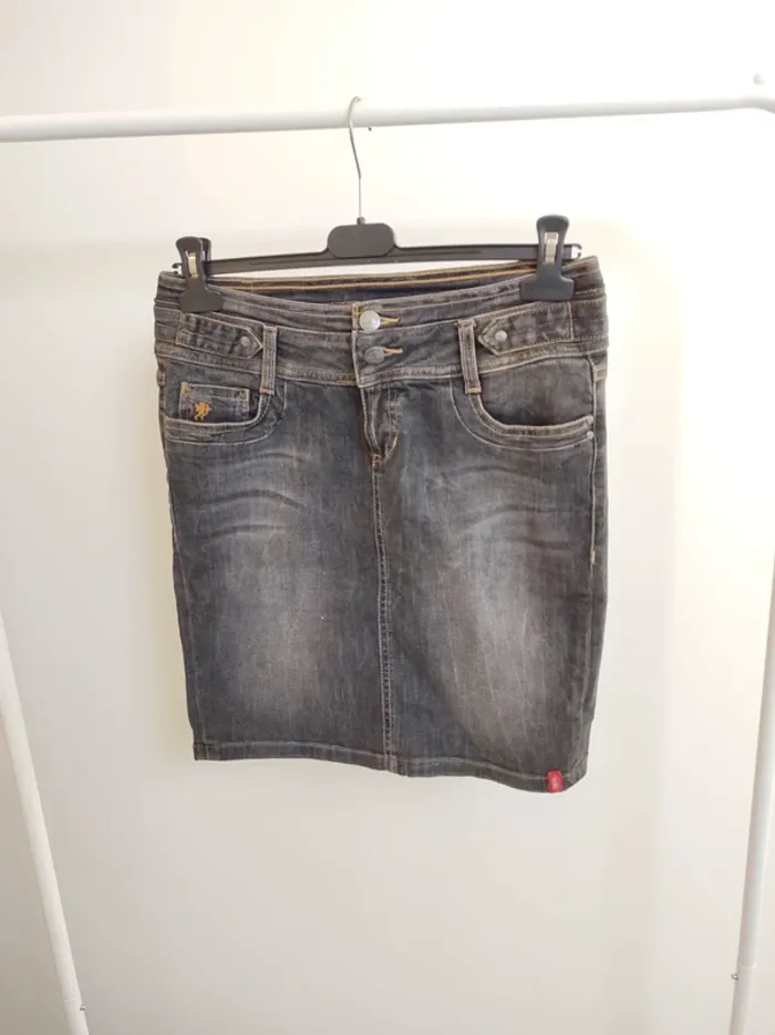 Jupe en jean noir Esprit EDC taille de 36 - photo numéro 2