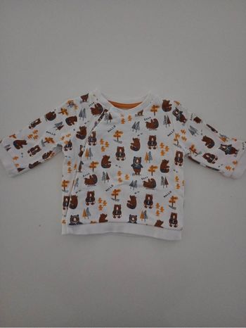 Pull bébé gemo 3 mois à pression