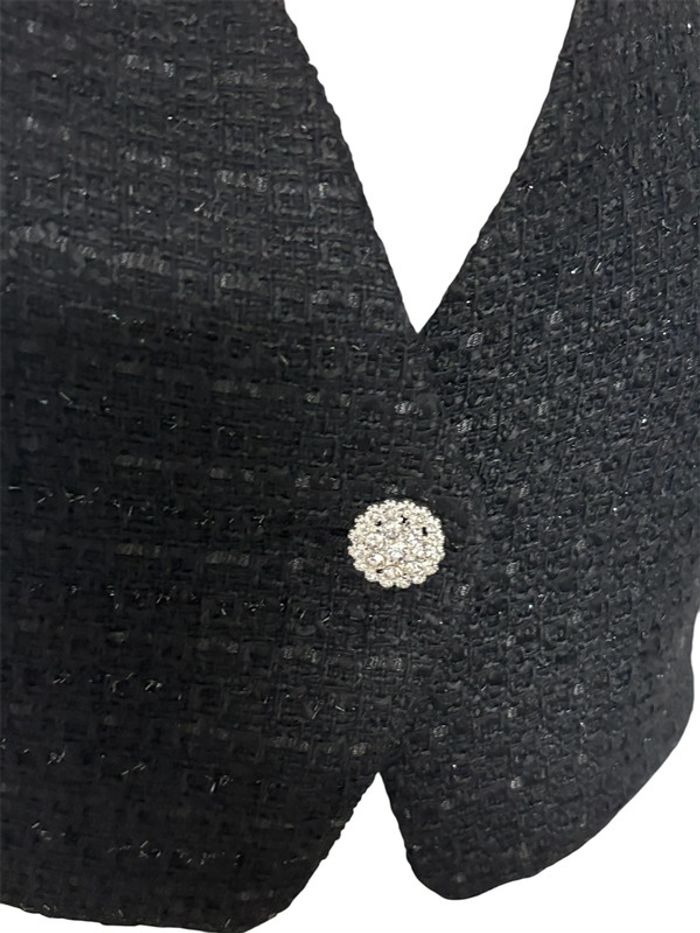 Veste courte  Zara taille s noir brillante - photo numéro 7