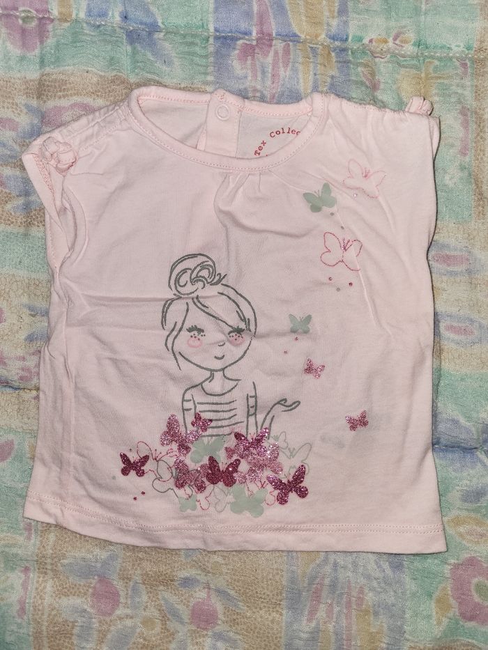 Tee-shirt fille 6 mois