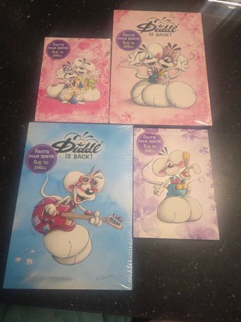 Lot de 4 feuilles diddl is back