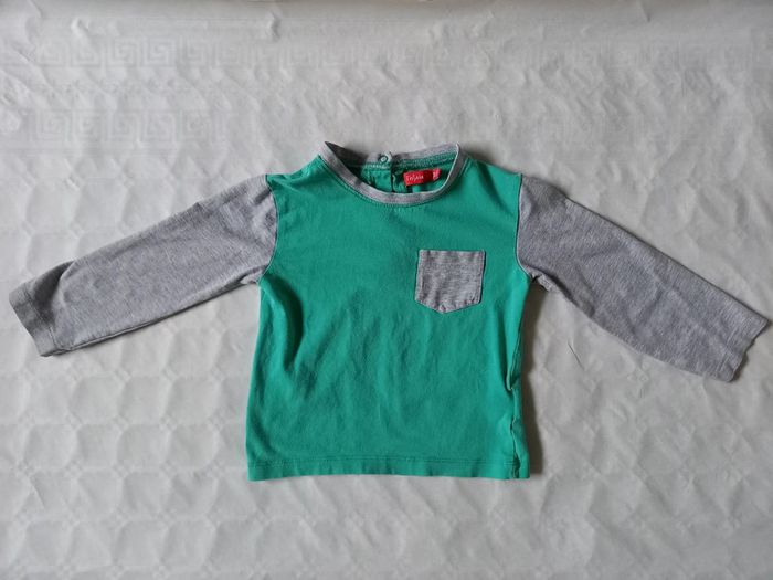 Tee-shirt garçon manches longues 24 mois Tissaia