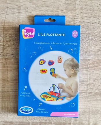 Jeu puzzle de bain évolutif Tigex L'Île Flottante neuf