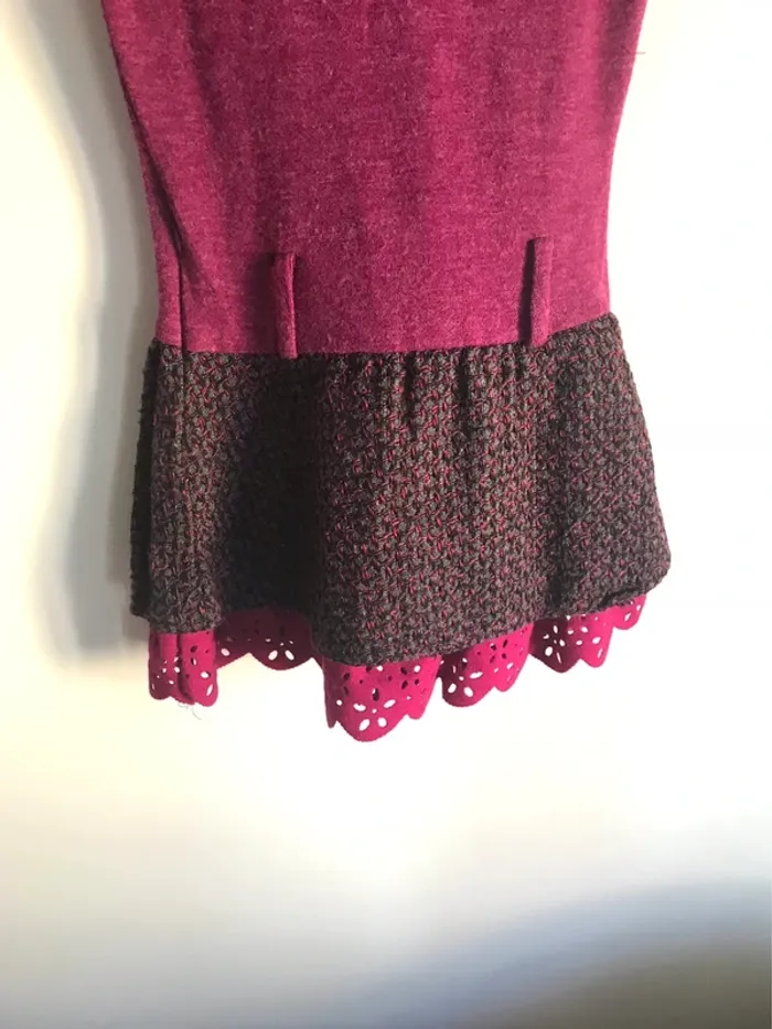 Robe col roulé violette et à sequins 8 ans - photo numéro 9