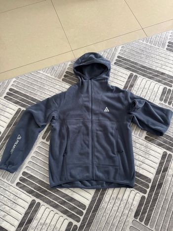 Nike ACG Wolf Tree Polartec Hooded Full-Zip Top Bleu Veste Polaire