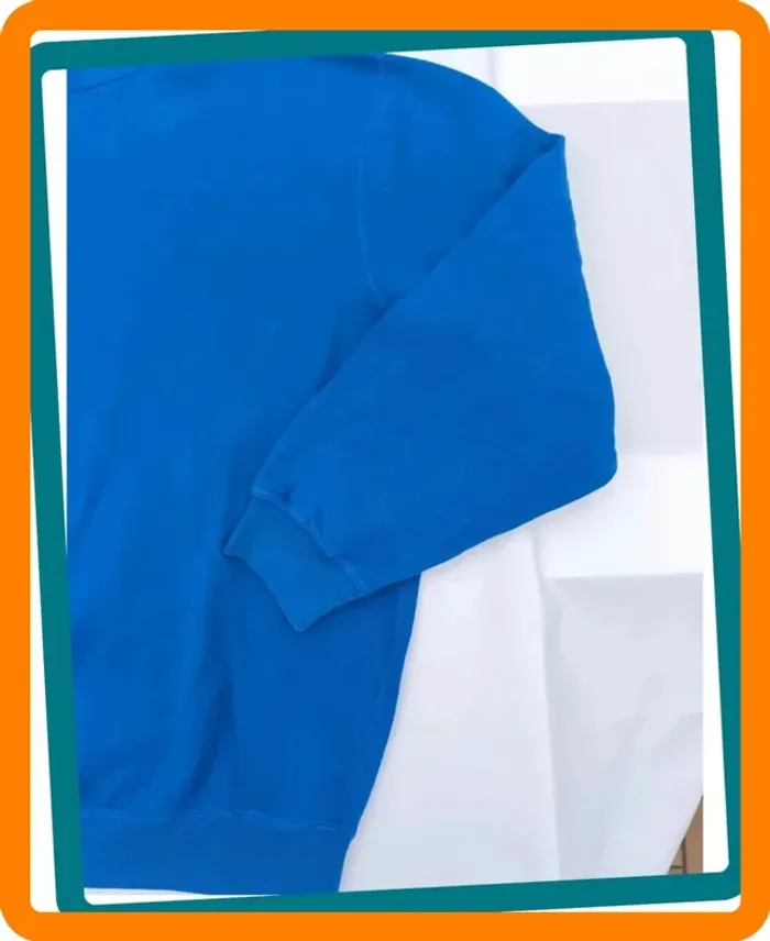 Sweat bleu homme taille L Ralph Lauren logo noir bon état tâche dans le dos - photo numéro 16
