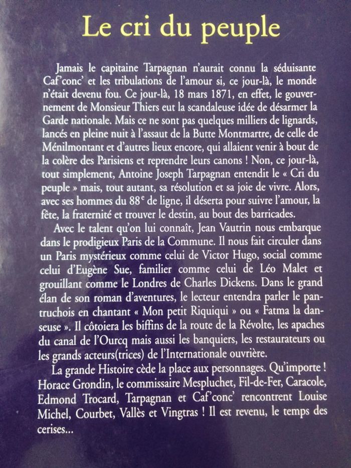 Jean Vautrin - Le cri du peuple - photo numéro 3