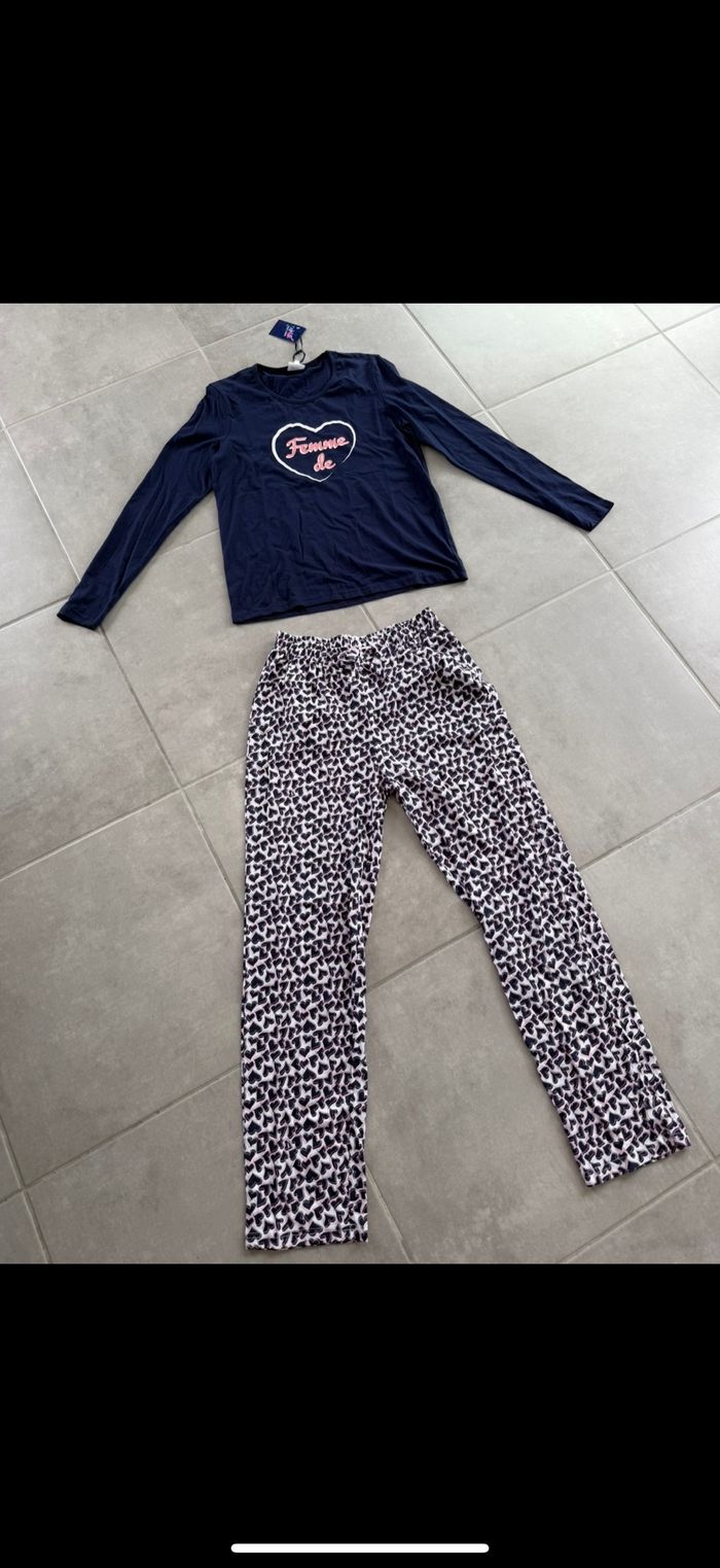 Pyjama 2 pièces Femme de cœur