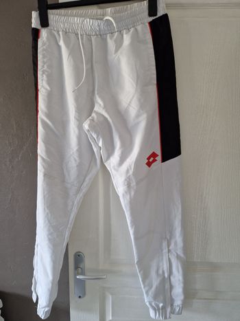 Bas pantalon jogging blanc taille L