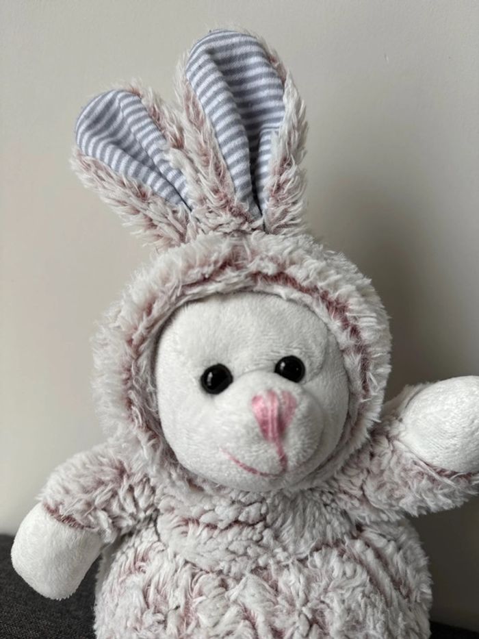 🧸 Peluche boule lapin-souris rose pale très bon état - photo numéro 2