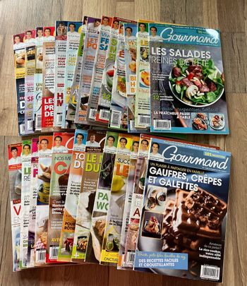Lot de 26 magazines Gourmand-Cyril Lignac année 2012