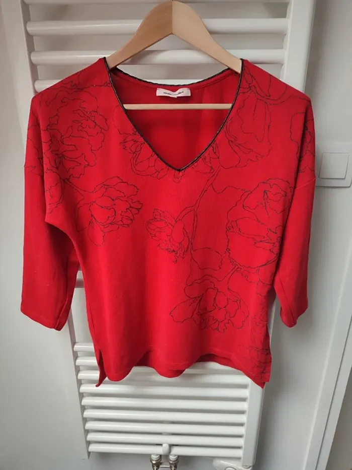 Joli pull ample mi saison S/M - photo numéro 4