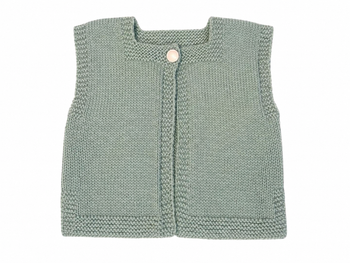 Gilet fille. 3 ans. Tricoté main. 