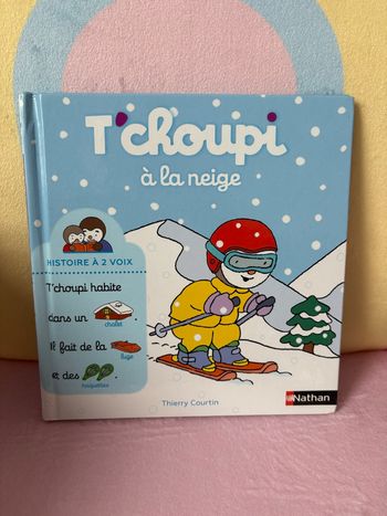T’choupi à la neige.