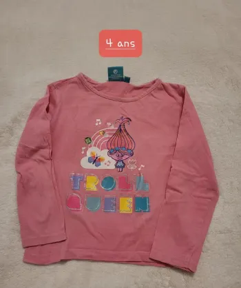 T-shirt ML 4 ans / Dreamworks Trolls