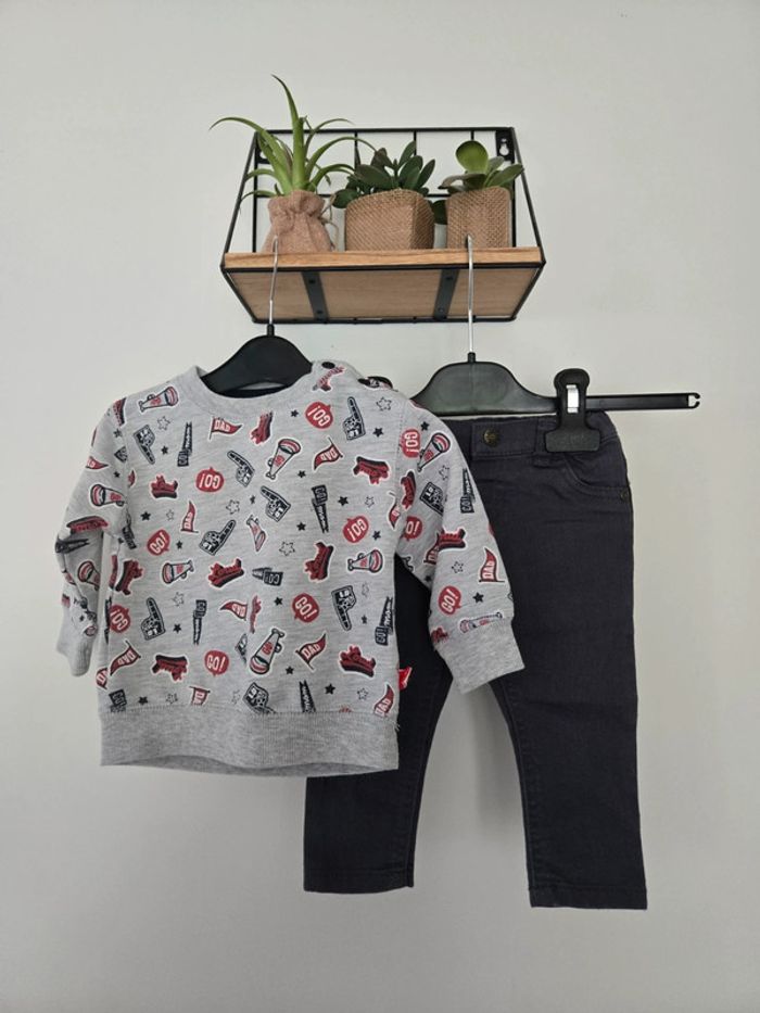 Ensemble sweat et jean/ Zeeman 74 cm 👦
