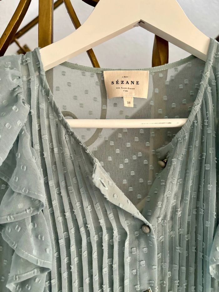 Robe mi longue Sezane plumetis - photo numéro 2