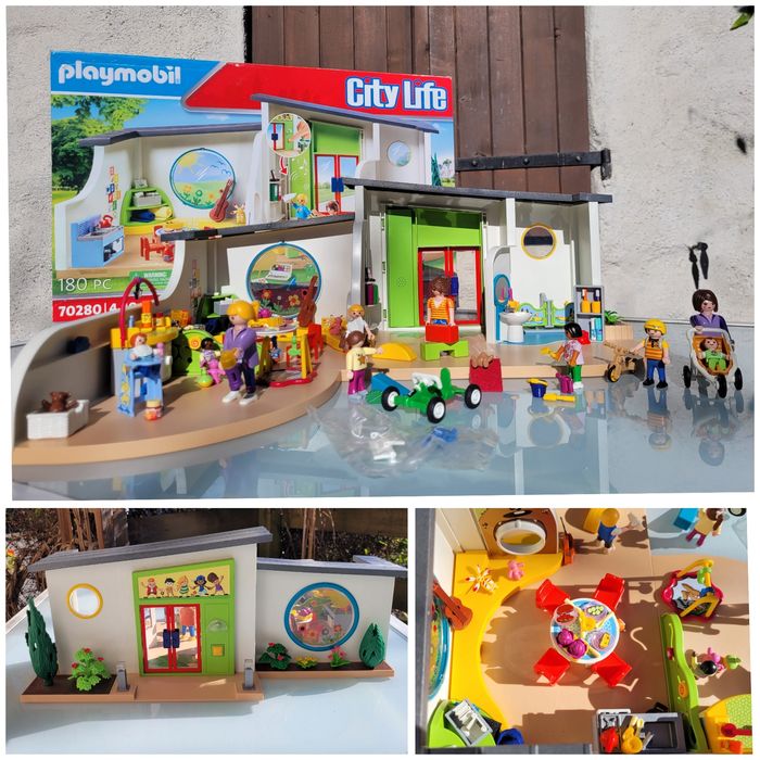 Playmobil crèche arc-en-ciel 70280 + 2 lots supplémentaires Complets