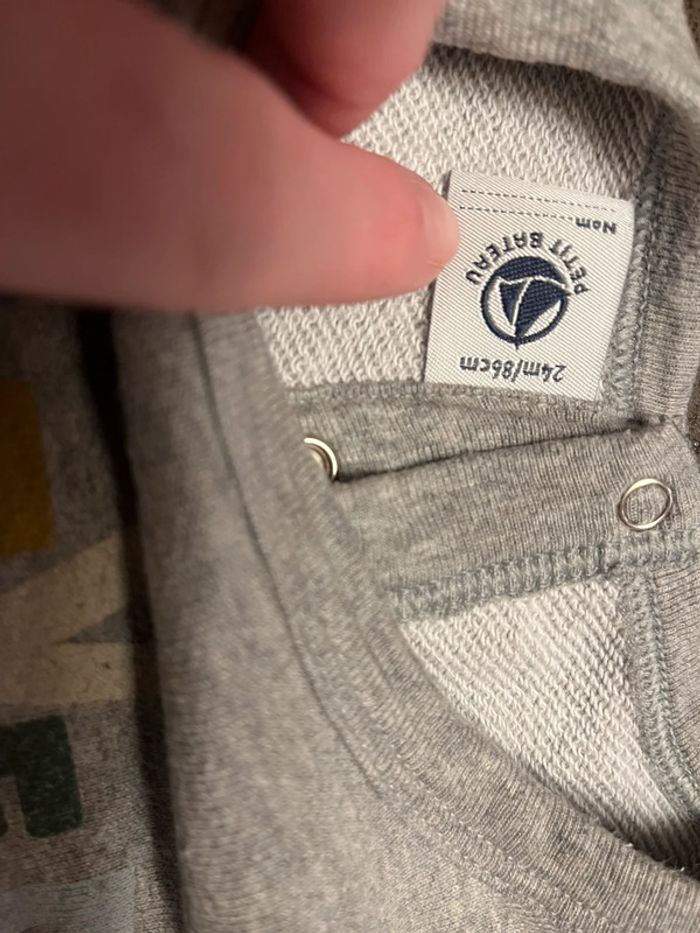 Pull sweat 24 mois Petit Bateau - photo numéro 2