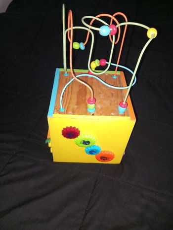 Jeux d'eveil boulier en bois